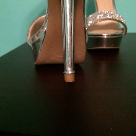 Silver Rhinestone Heels - Picture 5 of 6